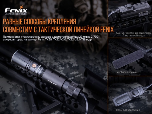 Выносная тактическая кнопка Fenix AER-04 для след фонарей HT18/ TK22 UE/ TK30/ TK22 V2.0 фото 4